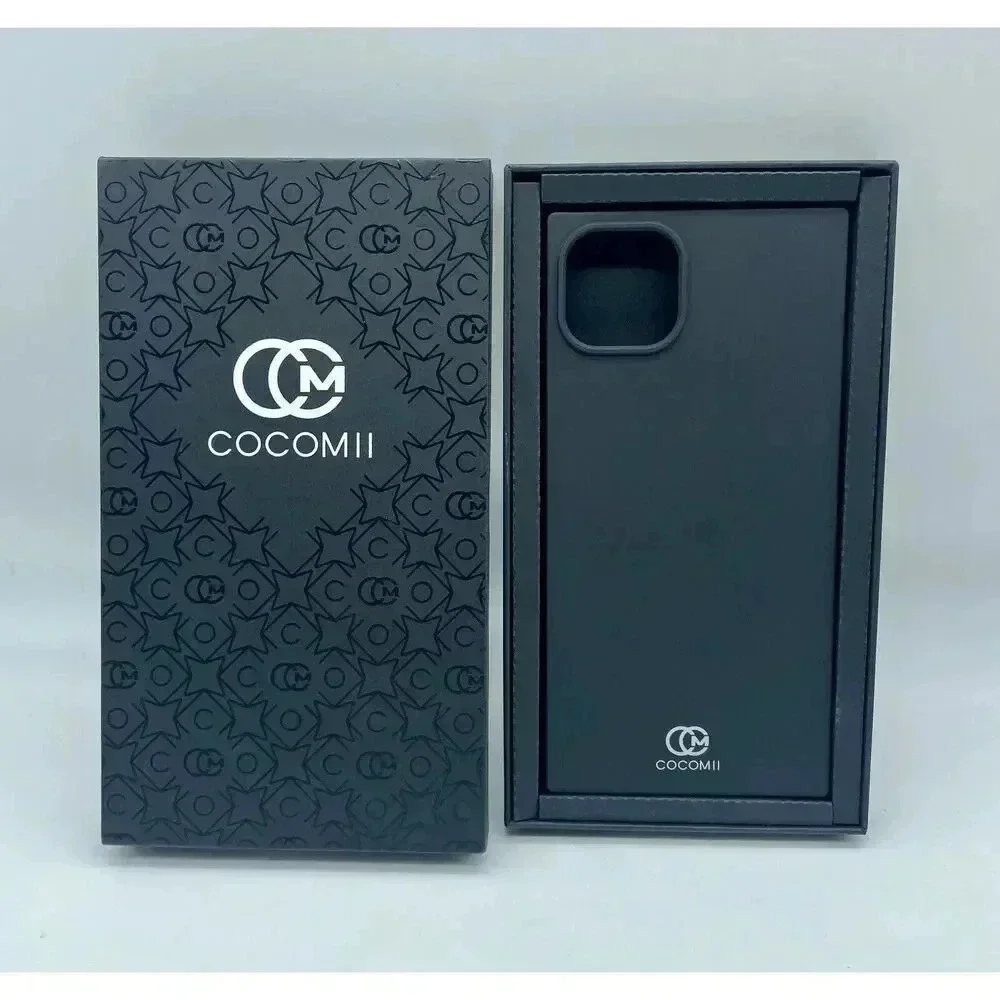 Cocomii Rectangle Case For iPhone‎ 15 Plus Silicone Luxury Slim Shockproof Black